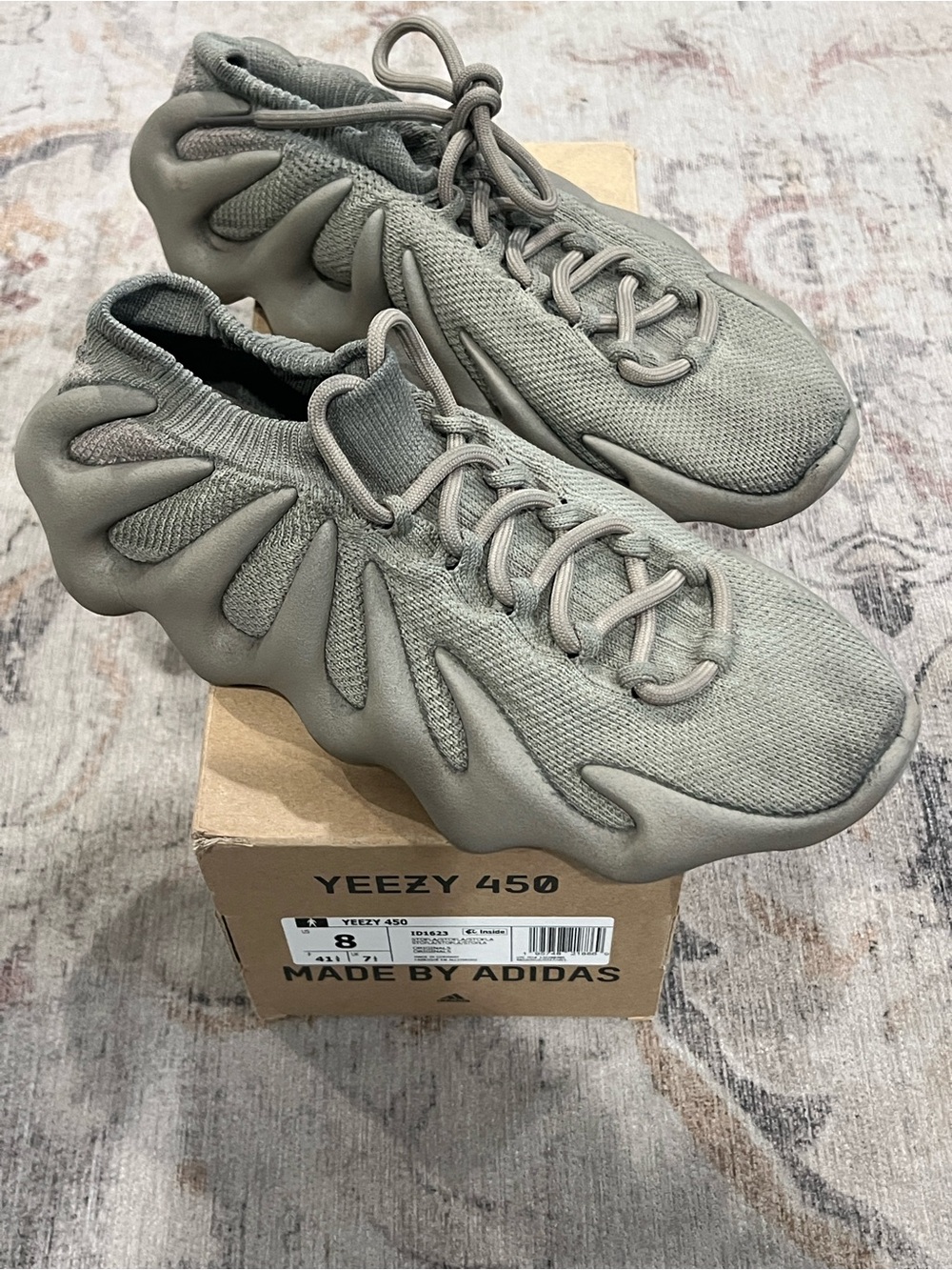 Adidas Yeezy 450 Unisex Sneakers — Olive Green